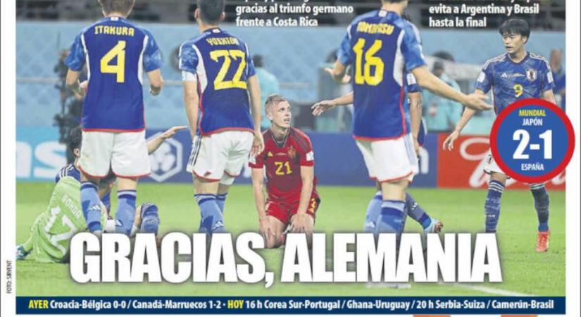 Vb 2022: „Köszönjük, Németország!” – hálálkodnak a spanyol lapok