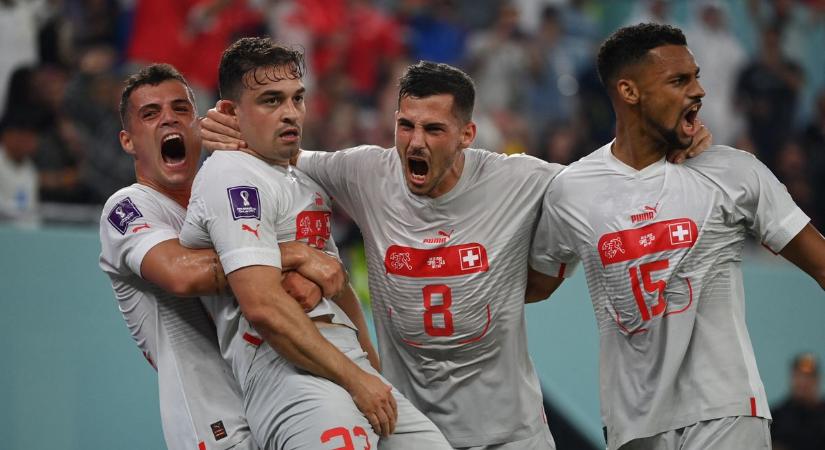Fordulatos mérkőzésen Svájc másodszori vezetésére már nem volt válaszuk a szerbeknek