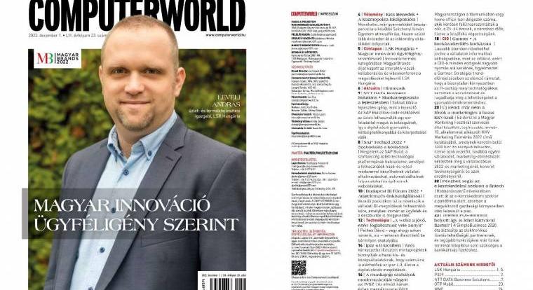 Leveli András: Magyar innováció ügyféligény-vezérléssel - megjelent a Computerworld Lapozó