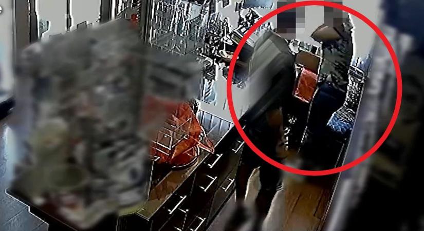 Videón a feldúlt ex, aki ököllel támadt volt élettársára egy Esztergom közeli boltban