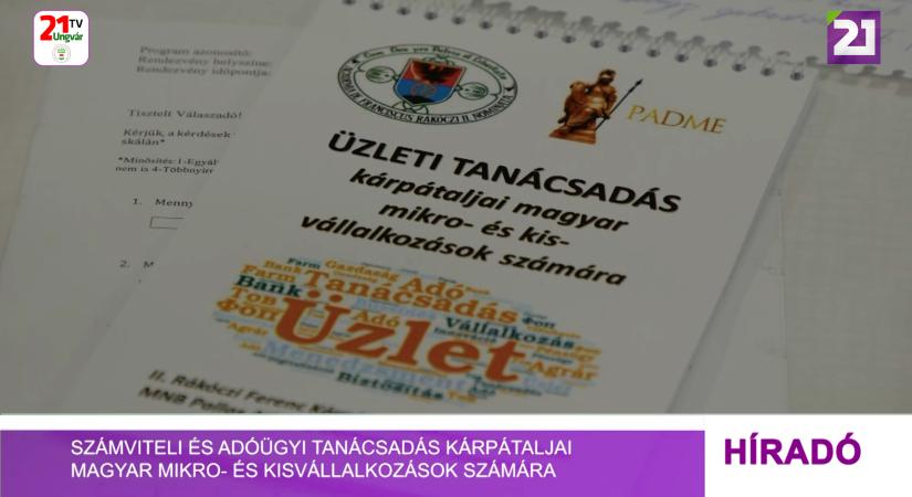 Számviteli és adóügyi tanácsadás kárpátaljai magyar mikro- és kisvállalkozások számára (videó)