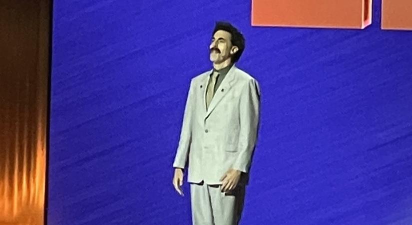 Borat váratlanul felbukkant egy rangos díjátadón, hogy élőben ekézze Donald Trumpot és Kanye Westet