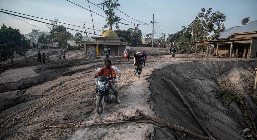 Falvakat perzselt fel és súlyos károkat okozott az indonéziai vulkánkitörés