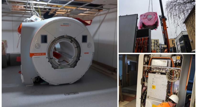 Megérkezett az új MRI-készülék Komáromba