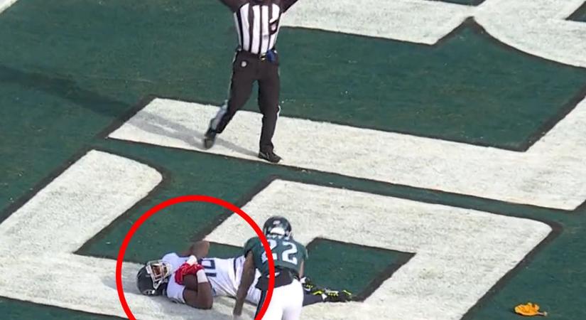 NFL: a brutális ütés után elvesztette az eszméletét, mégis TD-t szerzett – videó