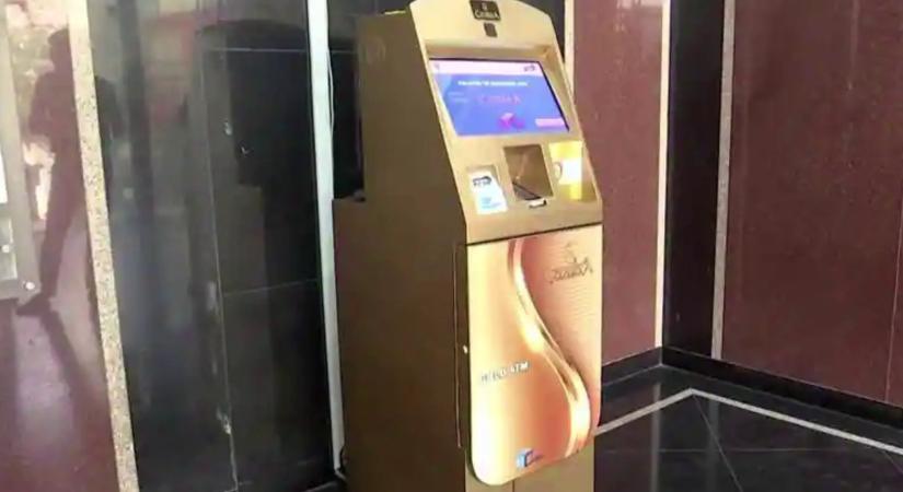 Megkezdte működését a világ első aranyérme ATM-je