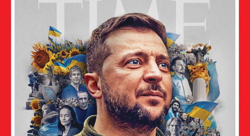 Volodimir Zelenszkij és „Ukrajna lelke” lett az év embere a Time magazinnál