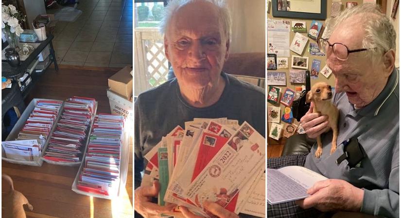 Felesége halála óta nehezen viseli a karácsonyt, többezren írnak a 95 éves férfinak