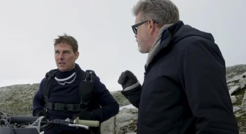 A 60 éves Tom Cruise egy napja, motorral a semmibe, elképesztő mutatvány az új Mission: Impossible forgatásáról
