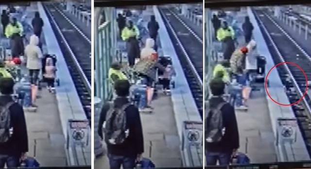 Videón, ahogy egy hároméves kisgyereket lök a sínekre egy oregoni nő