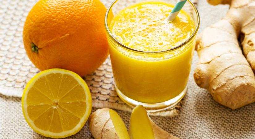 Gyömbéres-narancsos smoothie