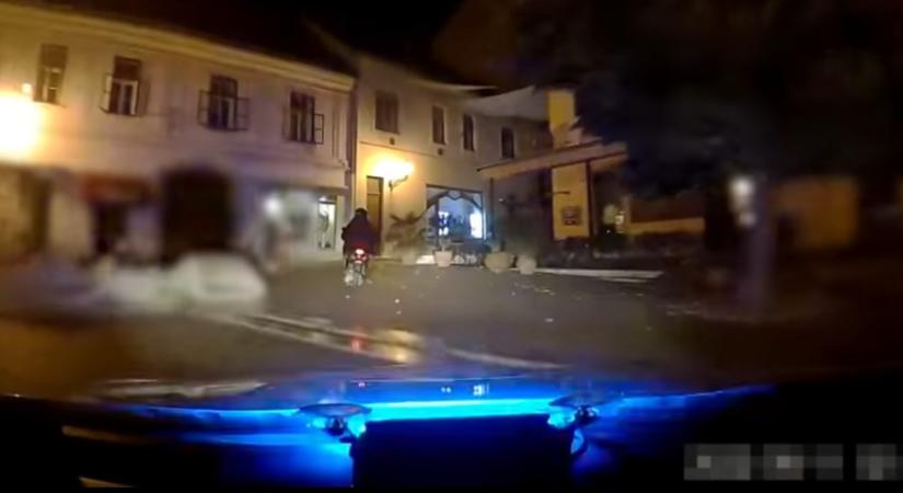 Részeg motorost üldöztek a rendőrök Pécs belvárosában