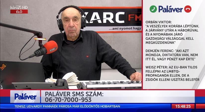 Paláver - Demjén Ferenc: Aki azt mondja, diktatúra van, nem itt él, vagy pénzt kap érte
