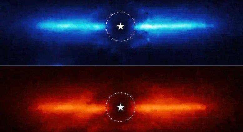 A James Webb Űrteleszkóp meglepő képeket készített egy közeli csillag körül keringő törmelékről