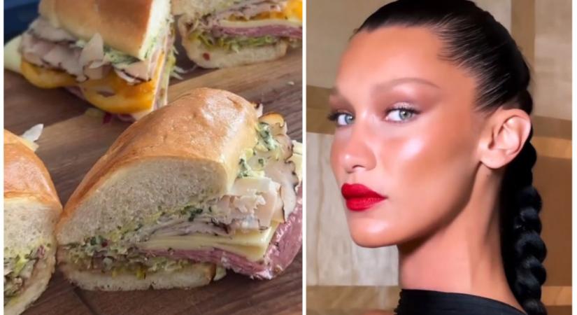 Bella Hadid topmodell kedvenc szendvicse 20 hozzávalóból készül, íme!