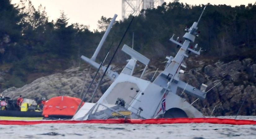 Bíróság elé áll a norvég tiszt, aki a kikötőben süllyesztette el a haditengerészet fregattját