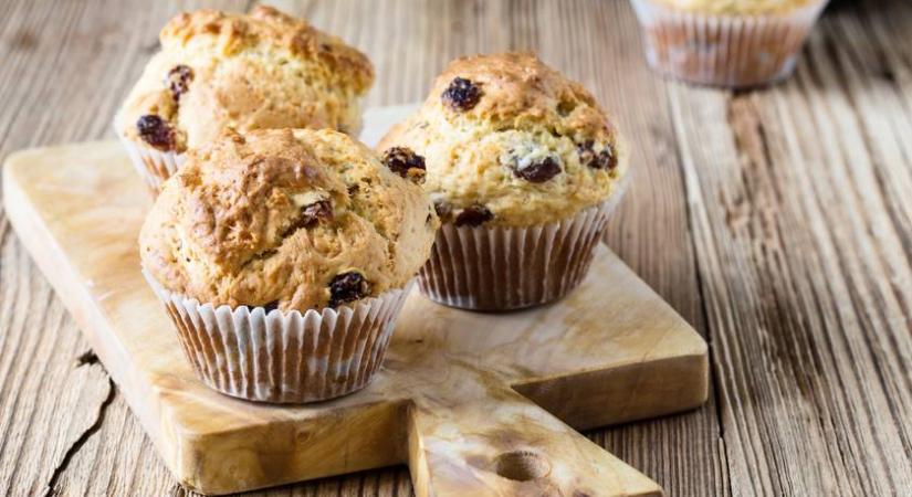 Puha, illatos almás-mazsolás muffin: uzsonnára is elcsomagolhatod