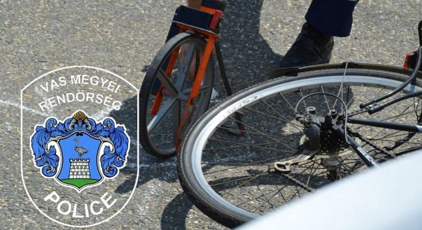 Biciklist ütöttek el Körmenden a Bartók Béla utca kereszteződésében