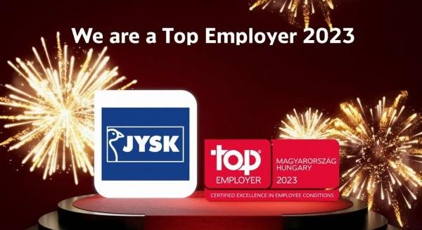 Top Employer díjat nyert a JYSK Magyarországon