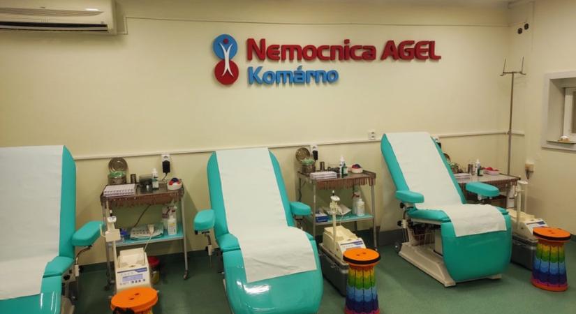 A komáromi kórház felújított helyiségekben fogadta a véradókat