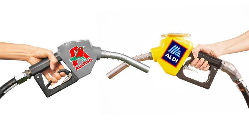 Aldi vs. Auchan: hol tart a benzinkutas árverseny?