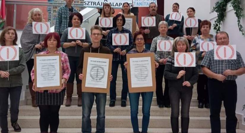 19 csepregi pedagógus csatlakozott az országos sztrájkhoz