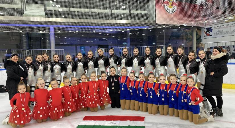 Magyar szinkronkorcsolyázók óriási sikere Salzburgban