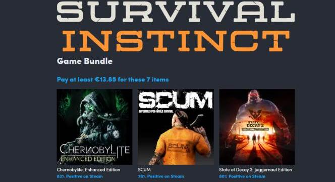 A legújabb Humble Bundle 7 túlélőjátékot tartalmaz 15 dollárért