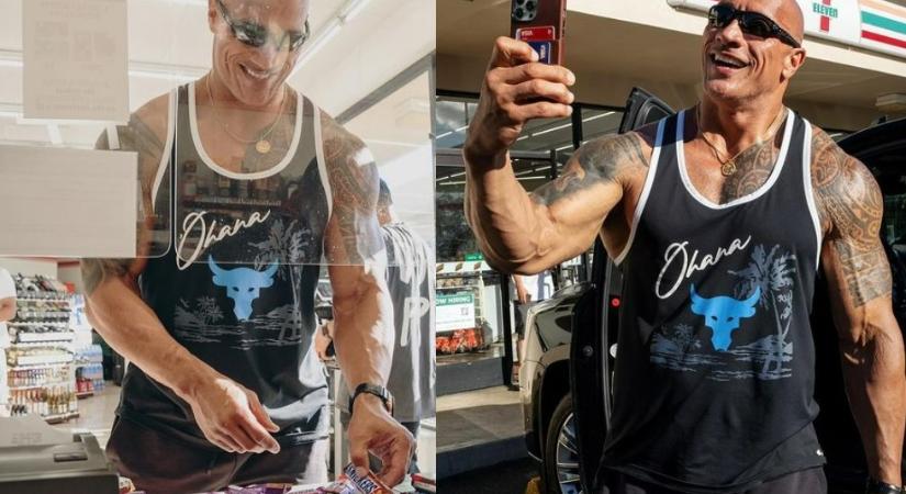 Dwayne Johnson visszatért a boltba, ahonnan tiniként lopott, és jóvátette bűneit