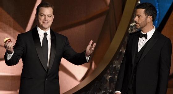 Egy évek óta tartó kamuviszályt koronázott meg Jimmy Kimmel azzal, hogy ismét kihagyta Matt Damont a műsorából