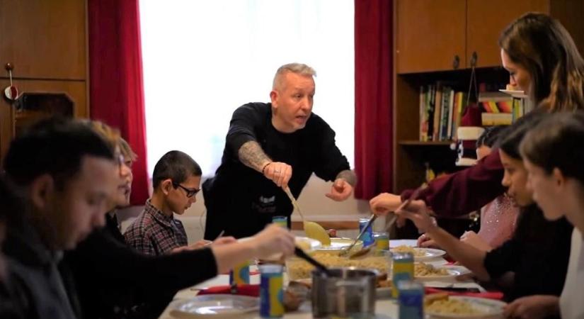 Michelin-csillagos séf főzött a józsai lakásotthonban élő gyerekeknek