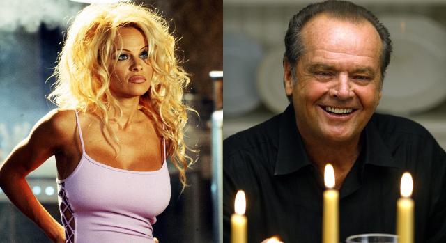 Pamela Anderson édeshármas közben nyitott rá Jack Nicholsonra