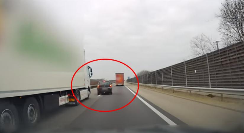 Meglátott egy kamiont a belső sávban, azonnal önkéntes rendőrt játszott egy autós az M5-ösön - videó