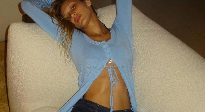 Bella Hadid már a tavaszi szezon egyik kedvenc kötött trendjét viseli