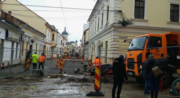 Júniusig befejeződnek a felújítási munkálatok Kolozsvár belvárosában