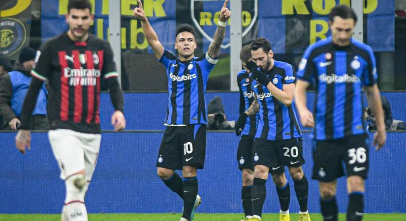 Az Inter nyerte a városi derbit, a Milan kapura sem lőtt