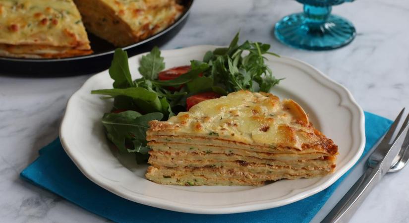 Egyszerű és gyors recept: rakott cukkinipalacsinta