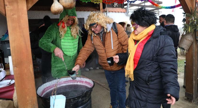 Kilenc helyi termelő kínálta hideg és forró borait a csepregi szőlőhegyen a második farsangi bortúrán - fotók