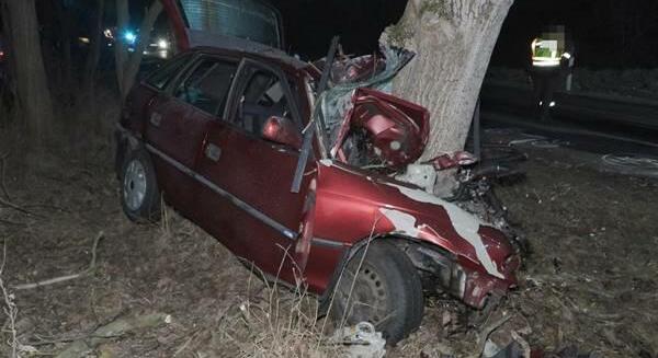 Meghalt egy fának ütköző autó sofőrje Nyírbátor és Kállósemjén között