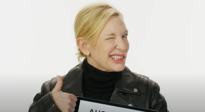 Cate Blanchett ausztrál szlengre tanít minket, persze, hogy nem lógunk az óráról