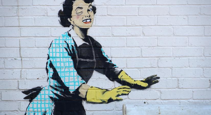 Banksy Valentin-napon sem tagadja meg önmagát, friss munkája a családon belüli erőszakról szól