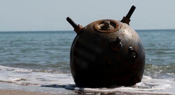 Felrobbant egy tengeri akna Batumiban