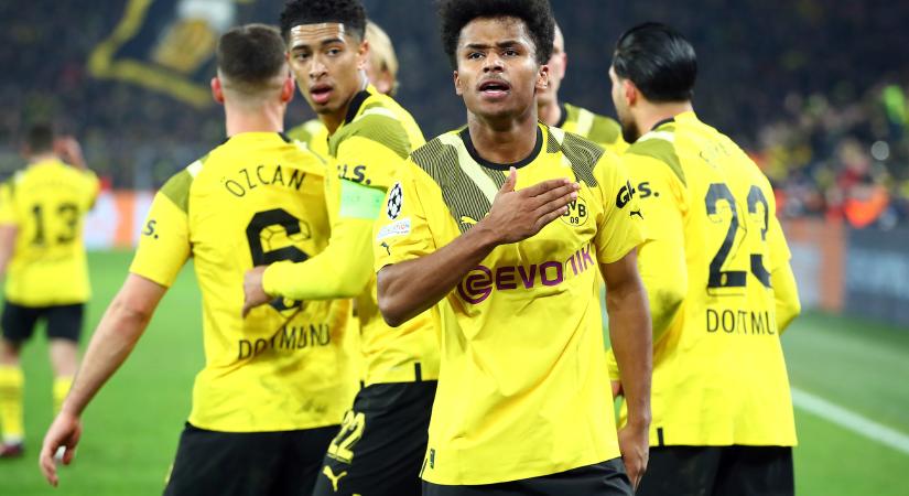 Őrült nagy szólógólt rúgott a BL-nyolcaddöntőben a Dortmund támadója