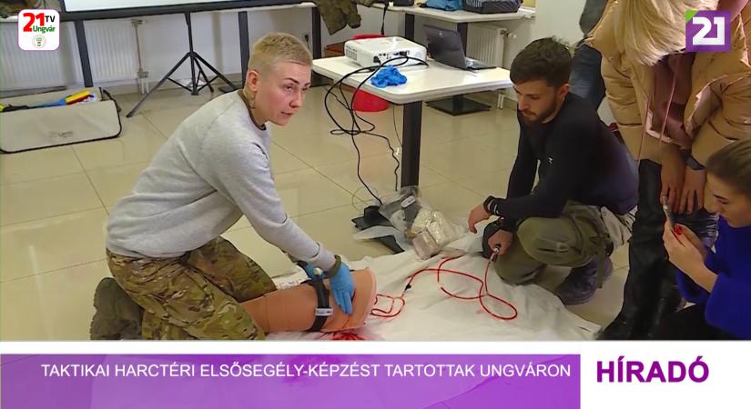 Taktikai harctéri elsősegély-képzést tartottak Ungváron (videó)