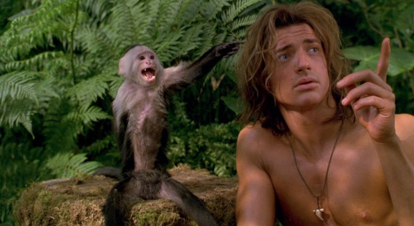 "Soha ne dolgozz állatokkal!": Brendan Fraser felidézte, mekkora tombolást rendezett egy megkergült majom Az őserdő hőse forgatásán, aminek nem csak a díszlet látta kárát
