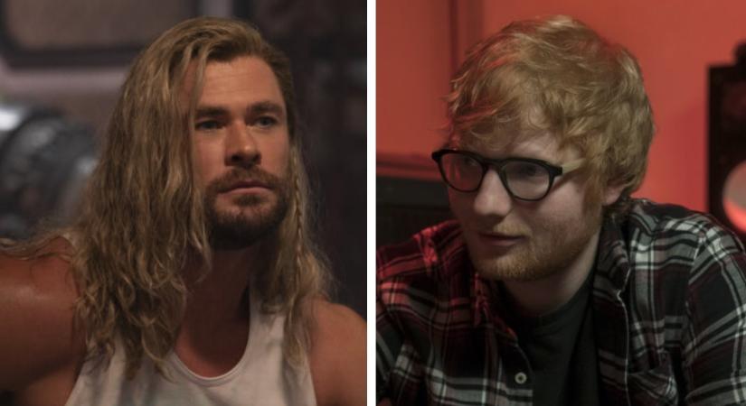 VIDEÓ: Chris Hemsworth elcserélte Thor kalapácsát Ed Sheeran egyik gitárjára, és egyértelműnek tűnik, melyik járt