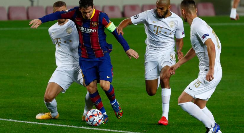Négy góllal kapott ki Barcelonában a Ferencváros