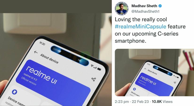Fotó szerint dinamikus kapszulával készül a Realme