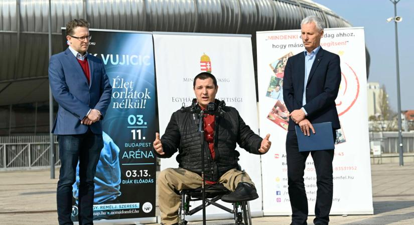 Soltész Miklós: Nick Vujicic a békesség, a béke iránti vágyat erősíti világszerte