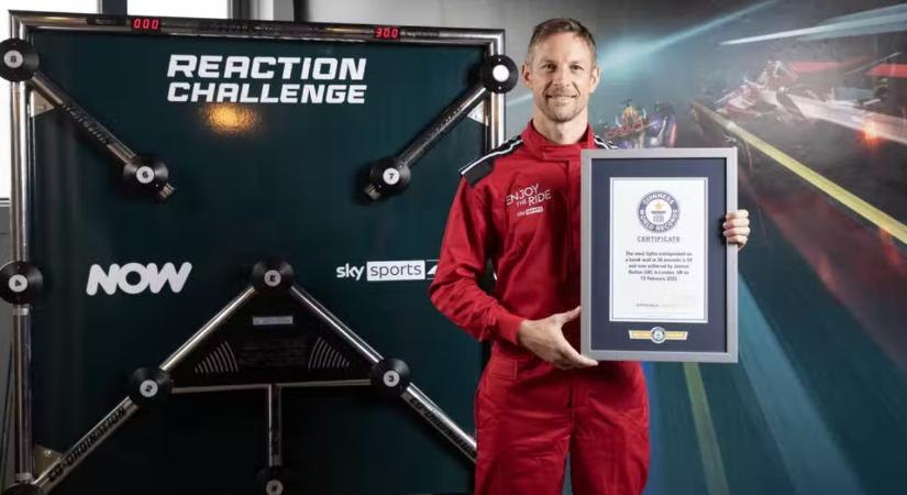 A kor csak egy szám: Jenson Button 43 évesen lett a reflexek világrekordere
